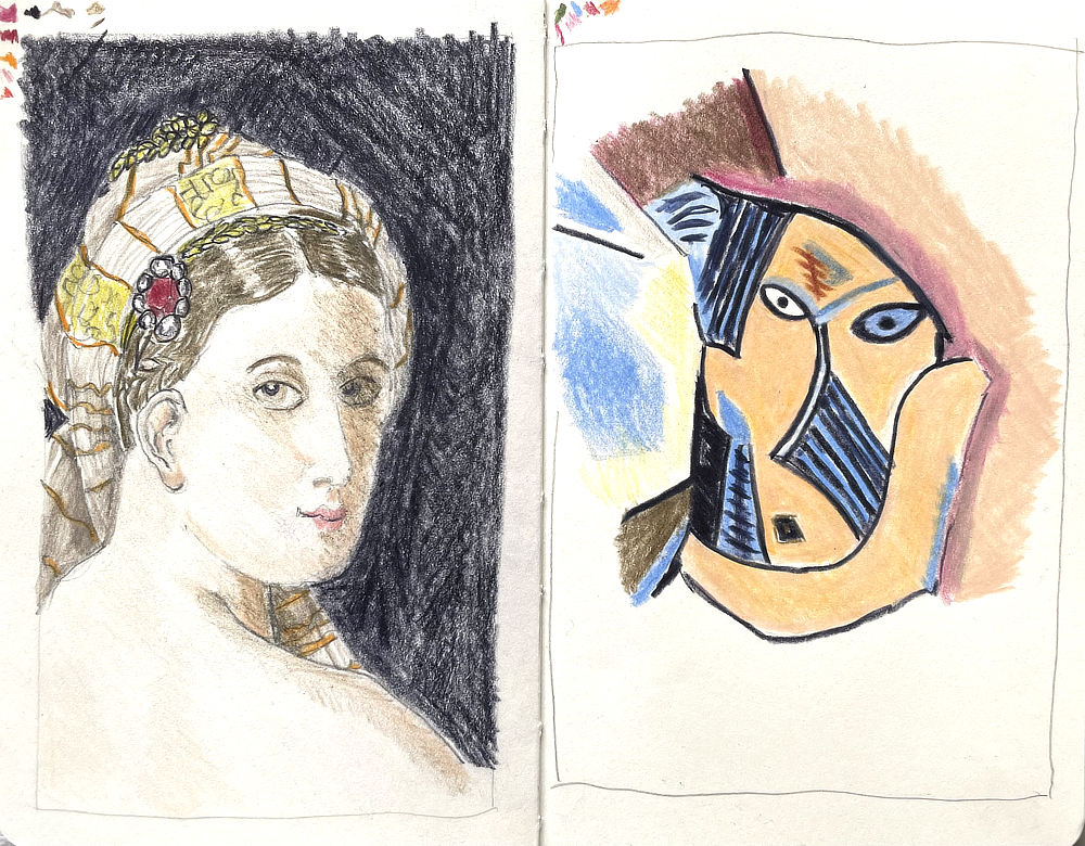 after Ingres and Picasso