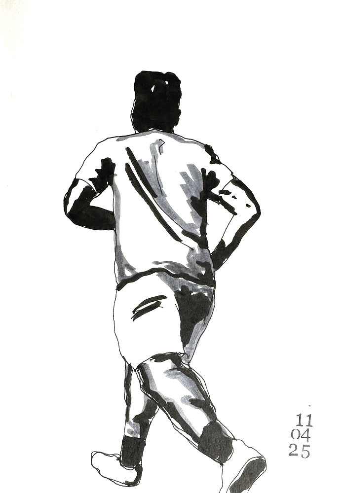 man running