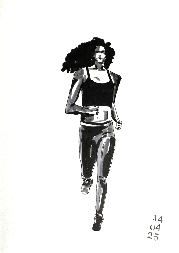 woman running