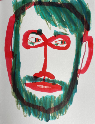 Self portrait of Simon Matty