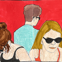 Sarah, Miranda and Blaise