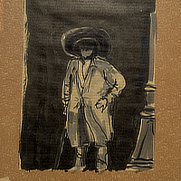 man after Atget photograph