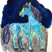 horse after Carle picture