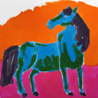 horse after Carle picture